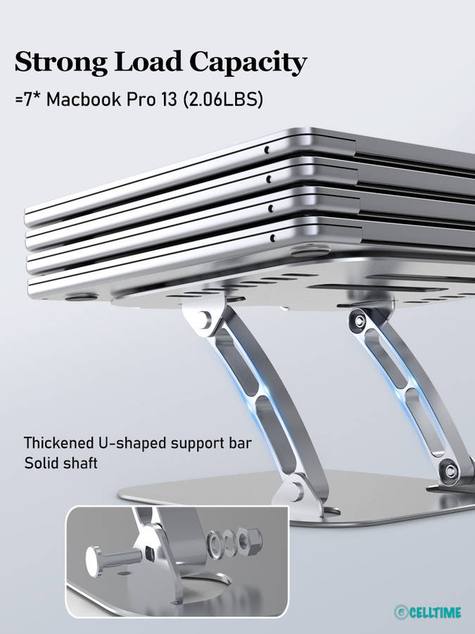 Ergonomic Height Angle Adjustable Cool Portable Laptop Stand