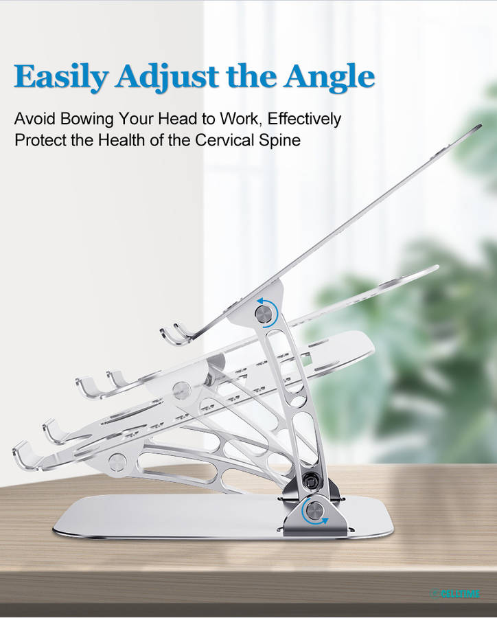 Ergonomic Height Angle Adjustable Cool Portable Laptop Stand
