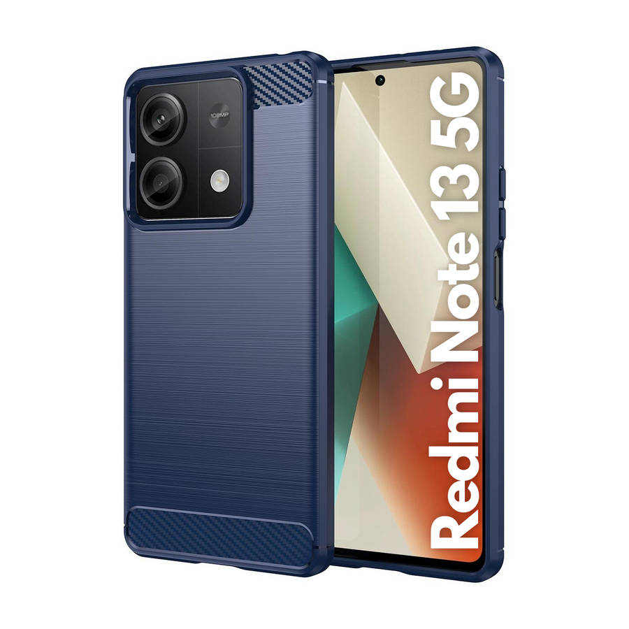 Redmi Note 13 5G Carbon Fiber Design Case Shockproof Cover