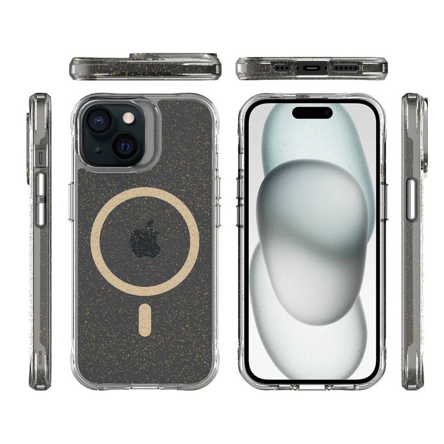 CellTime Pure Glitter MagSafe Cover for iPhone 15 Shockproof Case