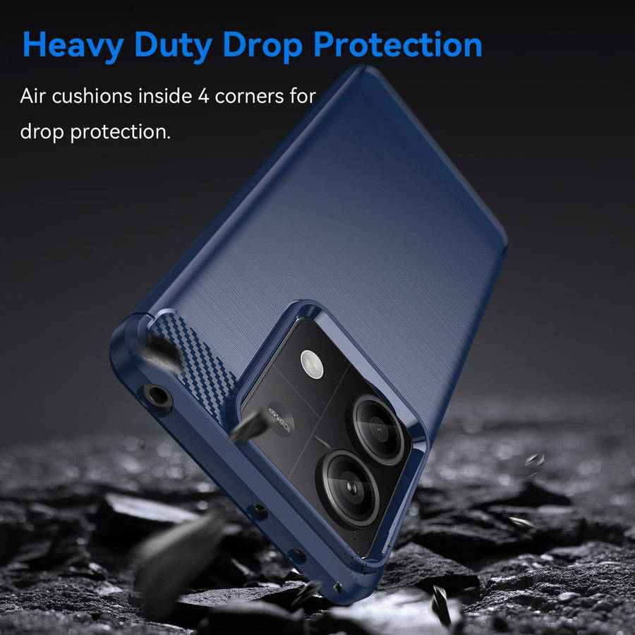 Redmi Note 13 5G Carbon Fiber Design Case Shockproof Cover