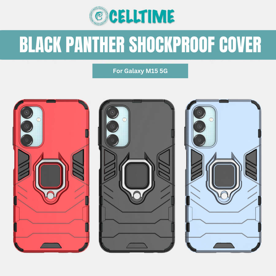 Black Panther Case for Samsung Galaxy M15 5G Shockproof Cover