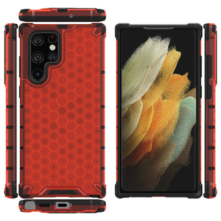 Shockproof Honeycomb Cover for Galaxy S22 Ultra