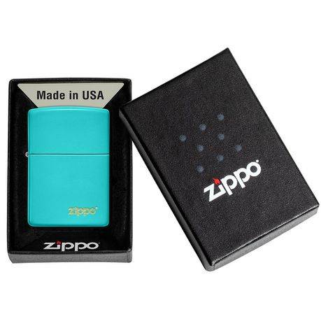 Zippo - Classic Flat Turquoise Zippo Logo