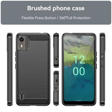 Nokia C12 Carbon Fiber Design Cover