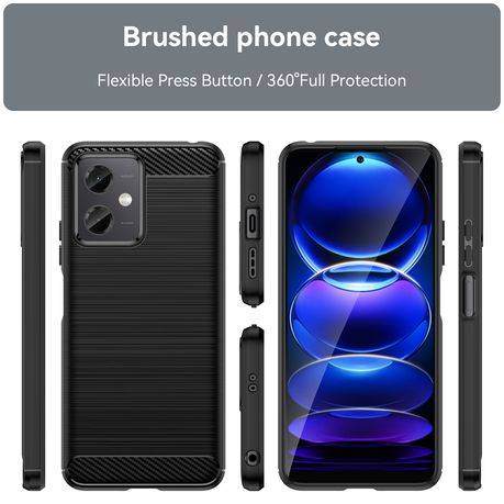 Redmi Note 12 Shockproof Carbon Fiber Design Cover