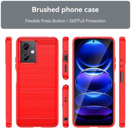 Redmi Note 12 Shockproof Carbon Fiber Design Cover