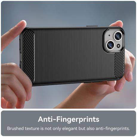 Carbon Fiber Design Cover for iPhone 15 Plus Shockproof Case