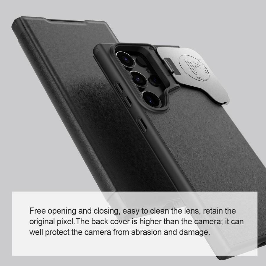 Nillkin Qin Prop Leather Cover for Samsung Galaxy S24/ S24+/ S24 Ultra