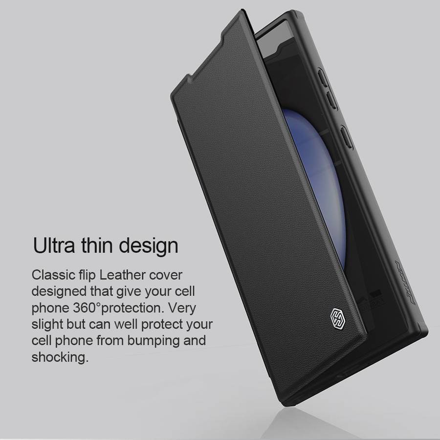 Nillkin Qin Prop Leather Cover for Samsung Galaxy S24/ S24+/ S24 Ultra