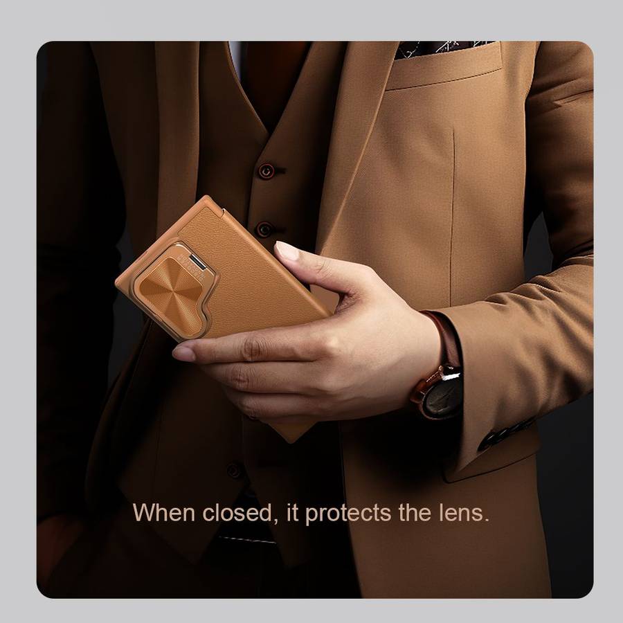 Nillkin Qin Prop Leather Cover for Samsung Galaxy S24/ S24+/ S24 Ultra