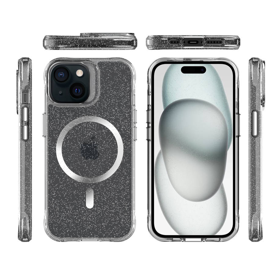 CellTime Pure Glitter MagSafe Cover for iPhone 15 Shockproof Case