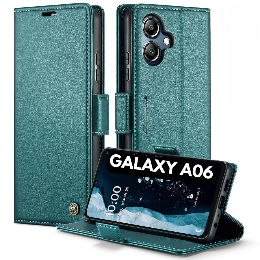 Retro Flip Leather Wallet Cover for Samsung Galaxy A06