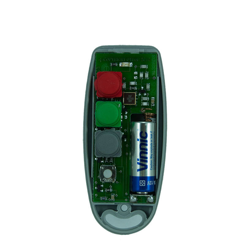 QTron blue and grey 3 button remote transmitter 403mhz