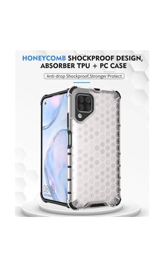 Huawei P40 Lite Shockproof Honeycomb Cover Grey