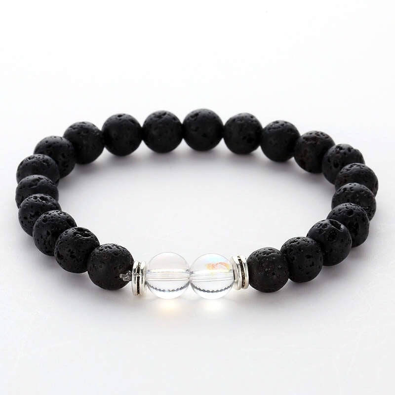 Argent Craft Lava Stone with 2 Clear Stones