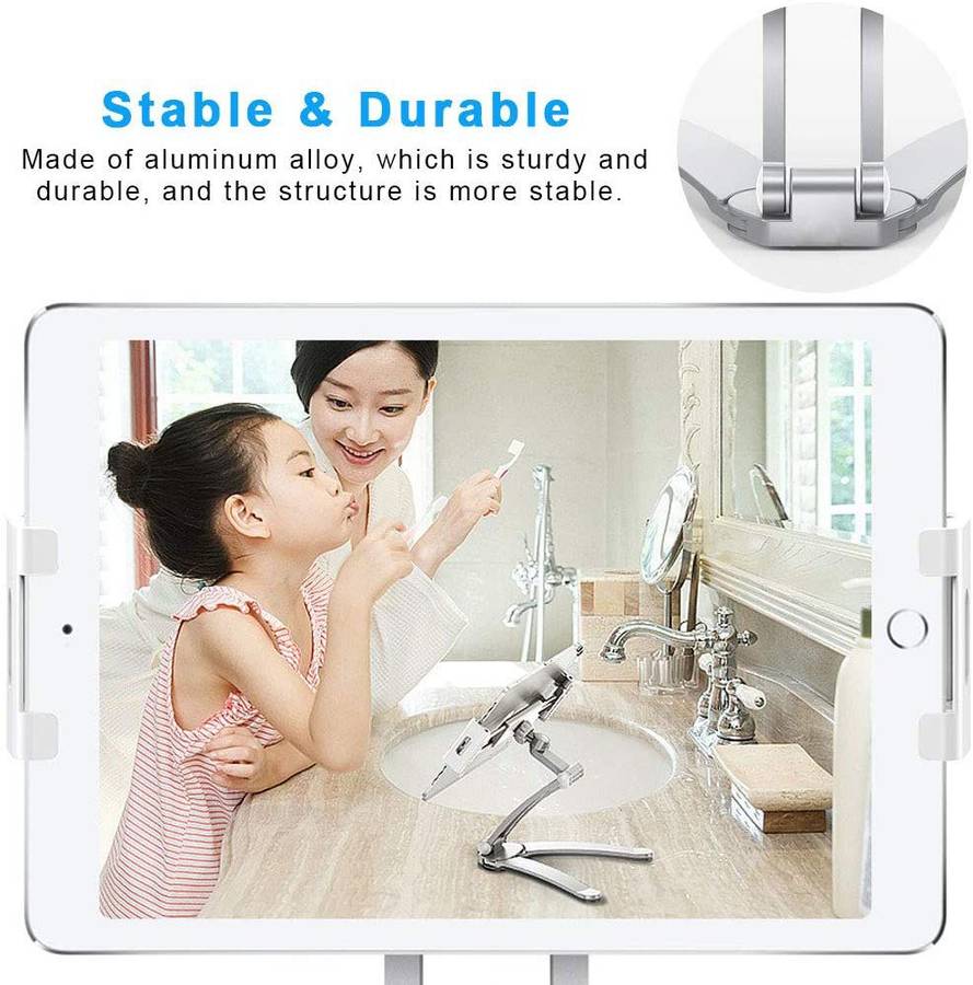 Lazy Mount Adjustable Aluminium Multi-Angle Foldable Tablet Stand