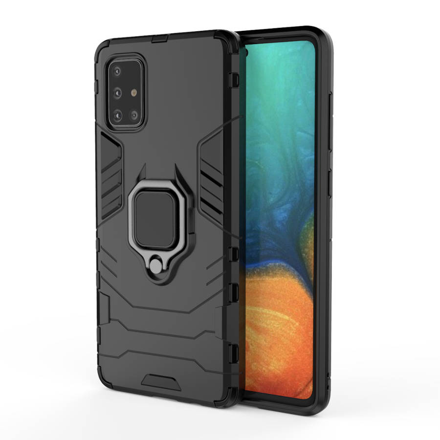 CellTime Galaxy Note 10 Lite Shockproof B/Panther Magnetic Ring Stand Cover