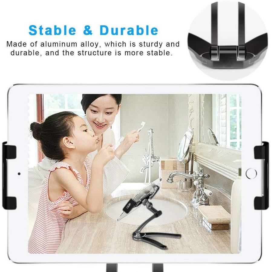 Lazy Mount Adjustable Aluminium Multi-Angle Foldable Tablet Stand