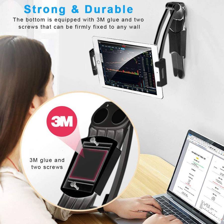Lazy Mount Adjustable Aluminium Multi-Angle Foldable Tablet Stand