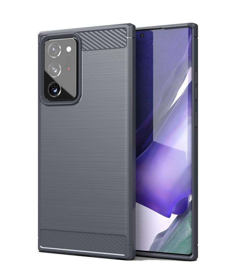 CellTime Galaxy Note 20 Ultra 5G Shockproof Carbon Fiber Design Cover - Grey