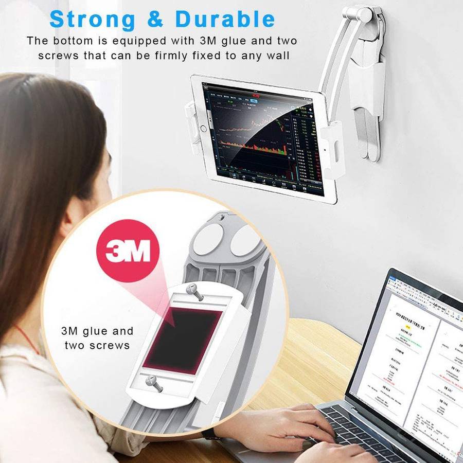Lazy Mount Adjustable Aluminium Multi-Angle Foldable Tablet Stand