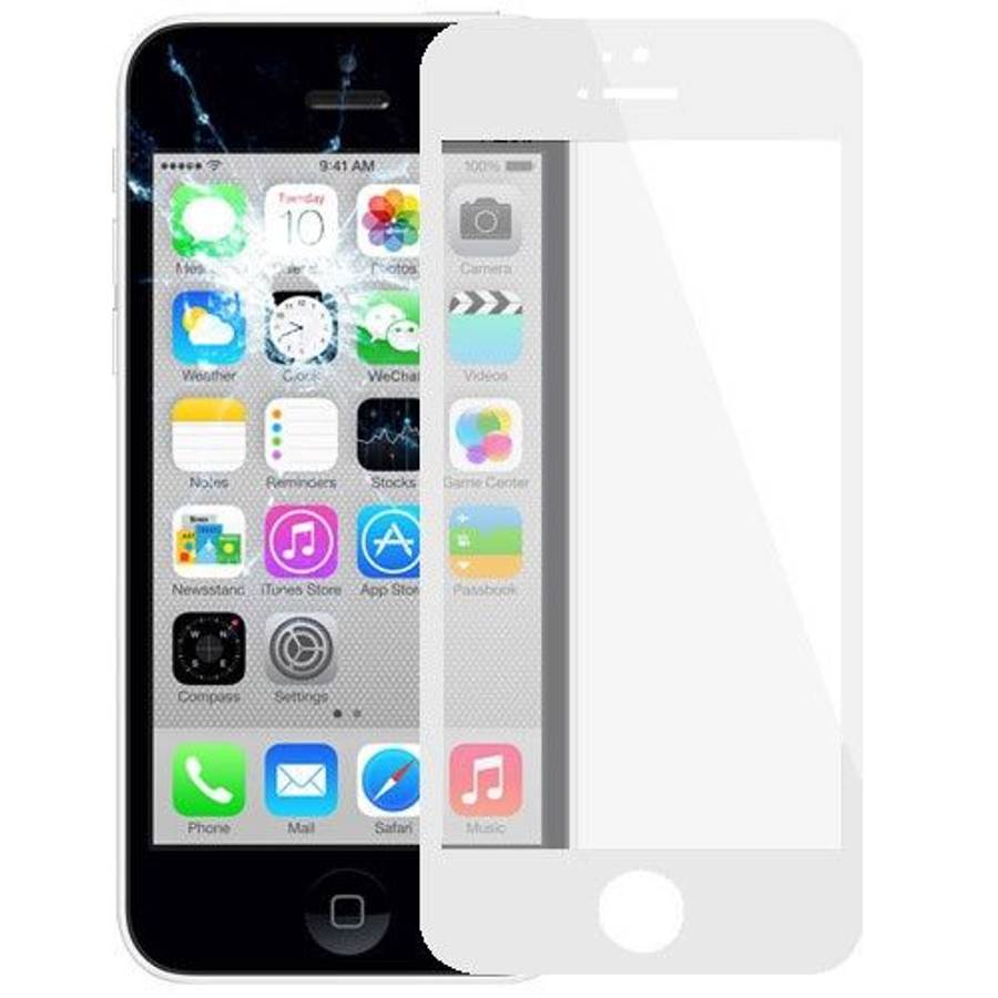 Front Screen Outer Glass Lens / LCD Mirror for iPhone 5C(White)