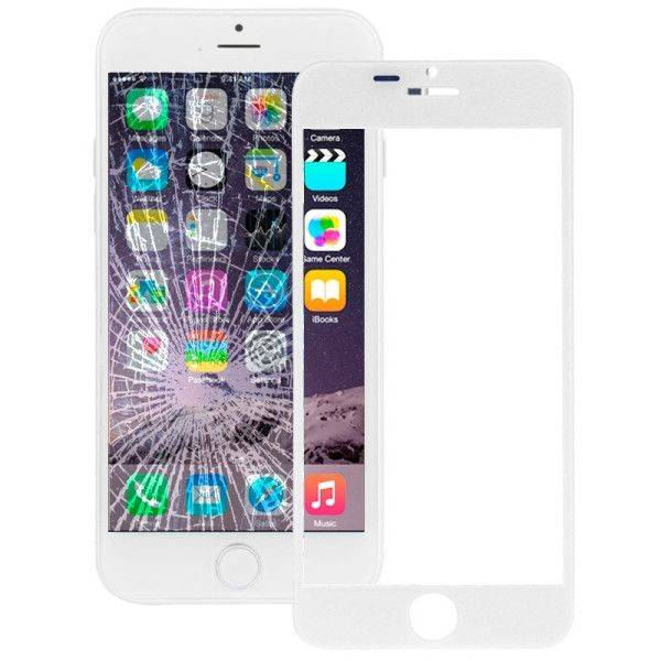 iPartsBuy Front Screen Outer Glass Lens for iPhone 6 Plus(White)