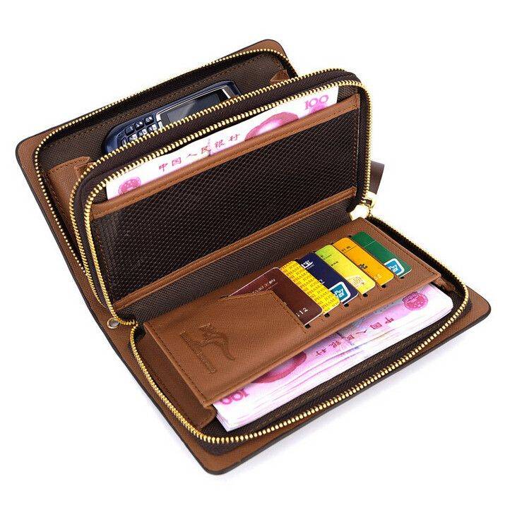 Kangaroo Kingdom Genuine Leather Men's Clutch Wallet