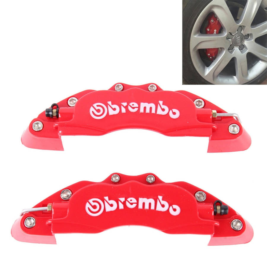 2 PCS Brembo High Performance Brake Decoration Caliper Cover Big Size(Red)