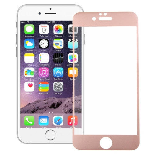 Ultrathin Colorized Silk-screen TPU Screen Protector for iPhone 6 & 6s(Rose Gold)