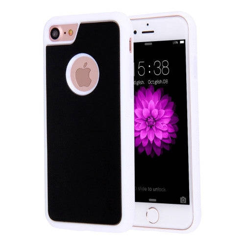 iPhone 7 Case, Anti-Gravity Magical Nano-suction Technology Sticky Selfie Protective Case(White)
