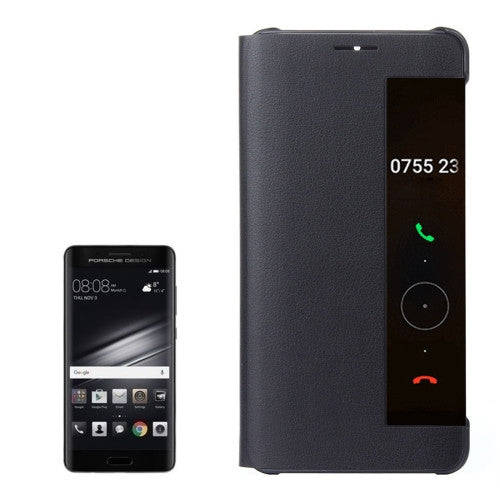 Huawei Mate 9 Pro Porsche Design Litchi Texture Horizontal Flip Leather Case with Call Display ID...