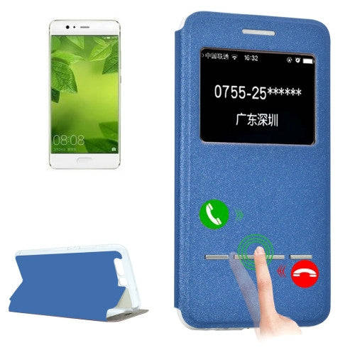 Huawei P10 Plus Frosted Texture Horizontal Flip Leather Case with Call Display ID & SlideUnlock S...