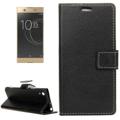 For Sony Xperia XA1 Ultra Litchi Texture Horizontal Flip Leather Case with Holder & Card Slots & ...