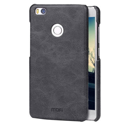 MOFI Xiaomi Mi 4S Crazy Horse Texture Leather Surface PC Protective Case Back Cover(Black)