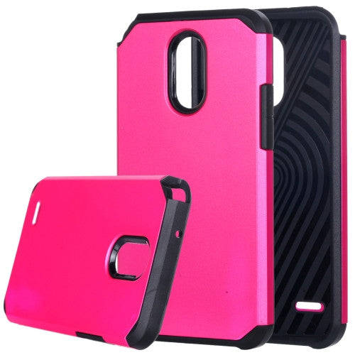 For LG Stylo 3 / Stylus 3 PC + TPU Rugged Armor Combination Protective Case(Magenta)