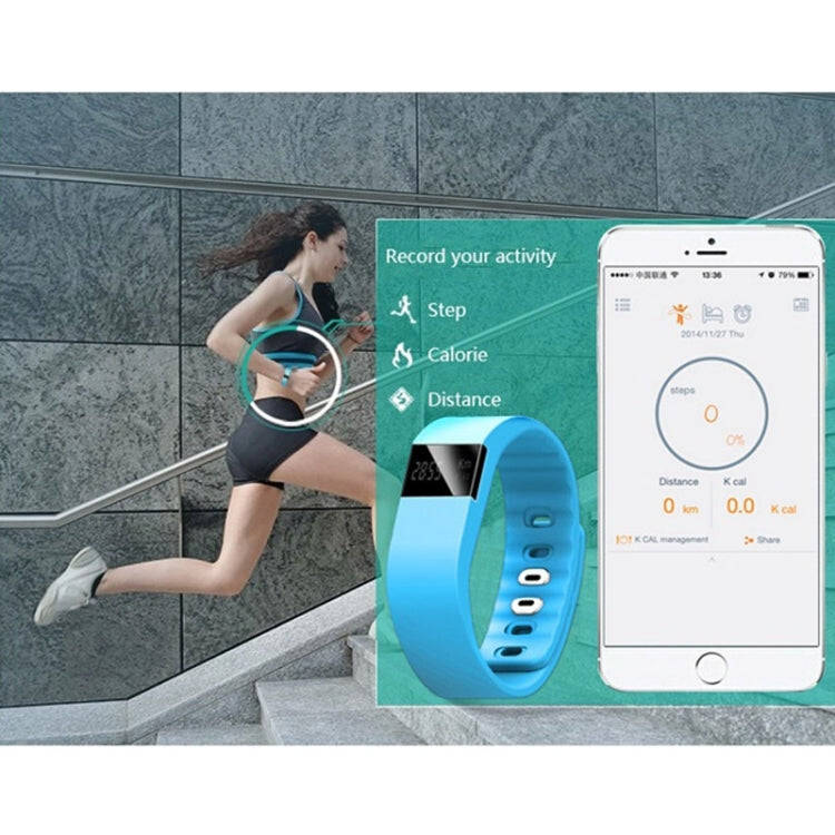 Smart Watch Fitness Activity Tracker Smartband Wristband (Black)