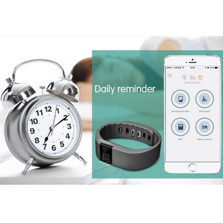 Smart Watch Fitness Activity Tracker Smartband Wristband (Black)