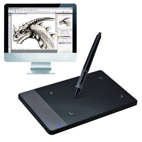 HUION 420 Portable Smart 4.0 x 2.23 inch 4000LPI Stylus Digital Tablet Signature Board with Digit...