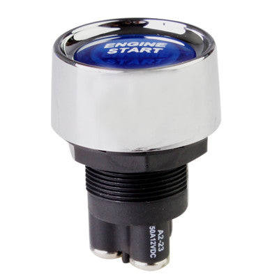 Blue Light Push Start Ignition Switch for Racing Sport (DC 12V)