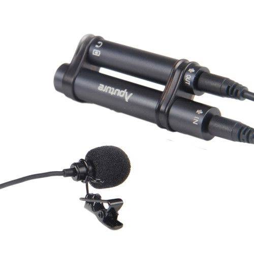 Aputure A.lav Clip Style Professional Omnidirectional Lavalier Mini Microphone with Wind Shield f...