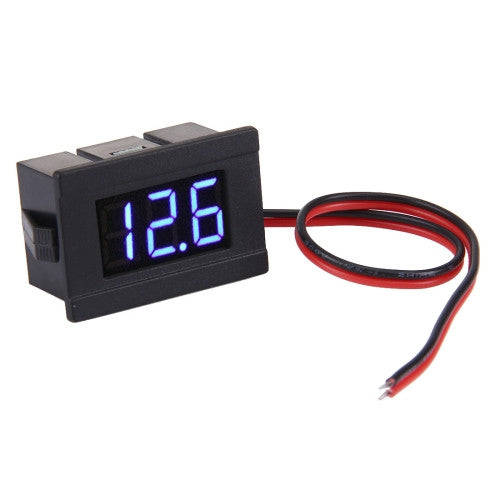 V33D 2 Wires Blue Light Display Mini Digital Voltage Meter Measure Voltage: DC 4.5-120V