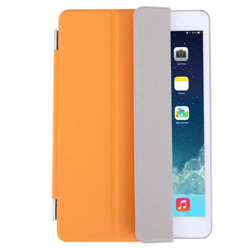 Single Side Polyurethane Smart Cover with 3-Folding Holder for iPad mini / mini 2 Retina / 3(Orange)