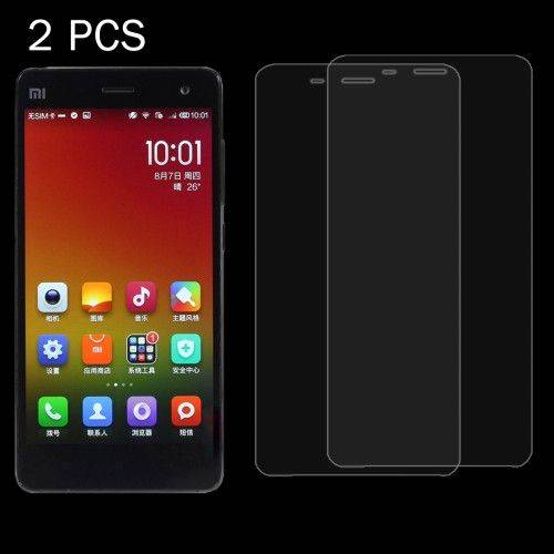 2PCS Xiaomi Mi4 0.26mm 9H+ Surface Hardness 2.5D Explosion-proof Tempered Glass Film