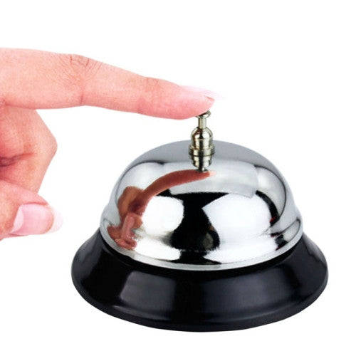 Stainless Steel Bell for Coffee House / Bar / Kitchen Hotel Service Call QJ125 (Silver)