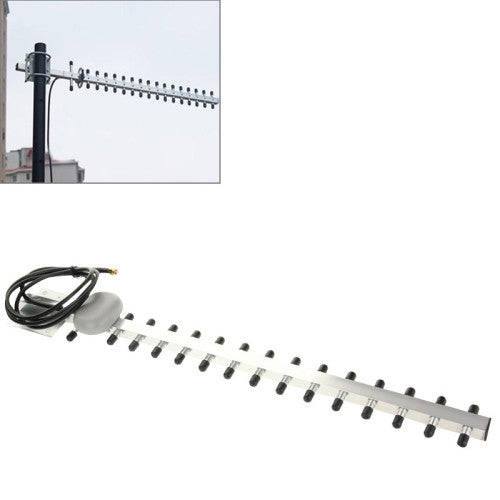 High Gain 28dBi SMA Plug 4G 696-960MHz / 1710-2690MHz Yagi Antenna