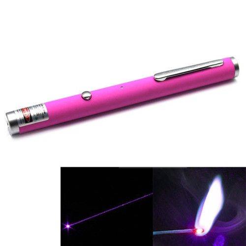 4mw 405nm Purple Beam Laser Stage Pen Built-in Battery(Magenta)