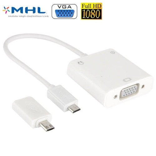 MHL to VGA and Audio Adapter for Samsung Galaxy Note / Note 2 / Note 3 / Galaxy S II / Galaxy S I...