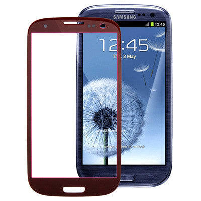 For Samsung Galaxy SIII / i9300 Original Front Screen Outer Glass Lens (Red)